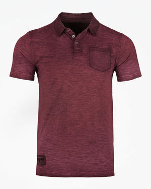 ZIMEGO Polo de manga corta con botones vintage y bolsillo Henley para hombre 