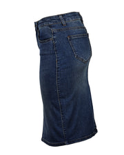 CLASSIC 5 POCKET COMFORT STRETCH DENIM SKIRT