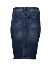 CLASSIC 5 POCKET COMFORT STRETCH DENIM SKIRT