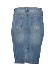 CLASSIC 5 POCKET COMFORT STRETCH DENIM SKIRT