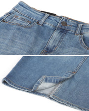 CLASSIC 5 POCKET COMFORT STRETCH DENIM SKIRT