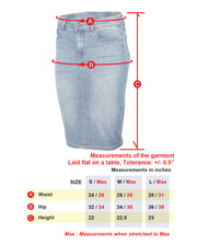 CLASSIC 5 POCKET COMFORT STRETCH DENIM SKIRT