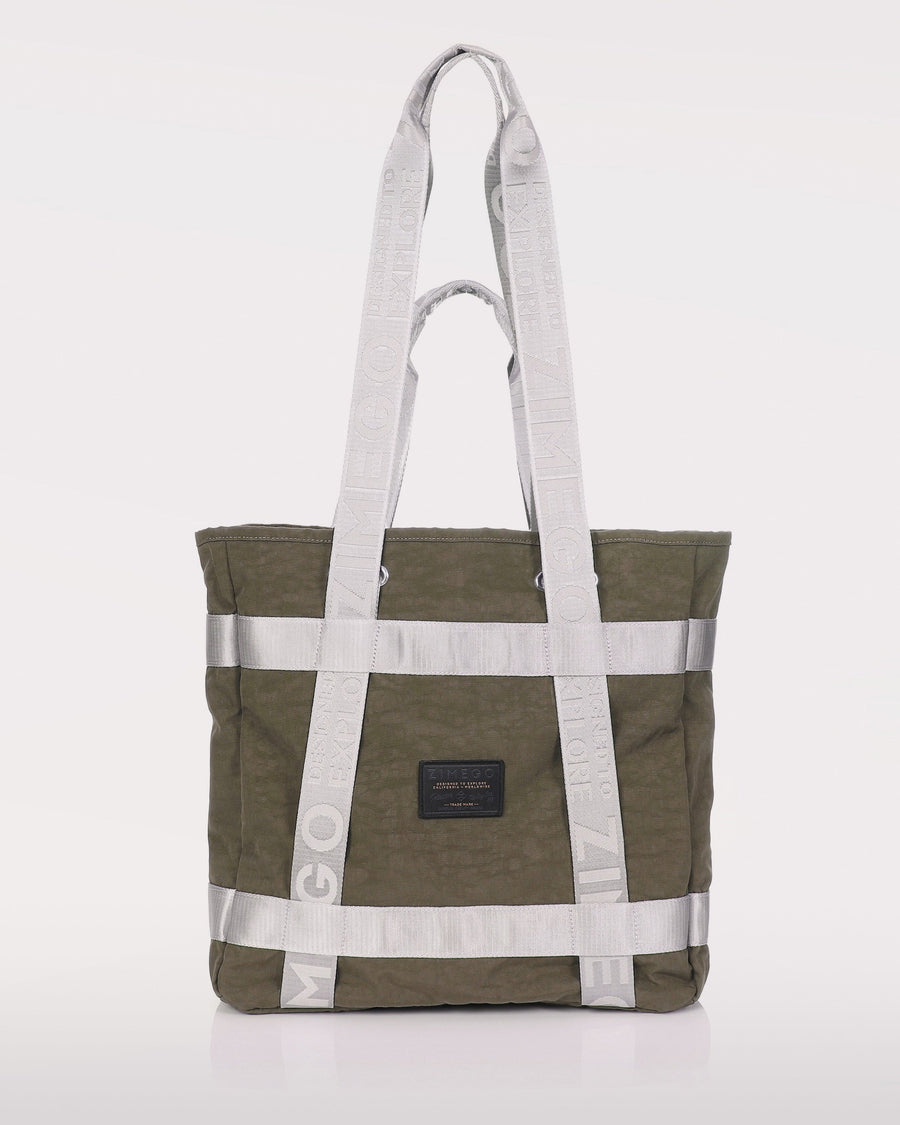 zimego tote bag dark olive product detail view image