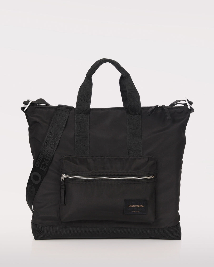 zimego crossbody laptop bag black product detail view image