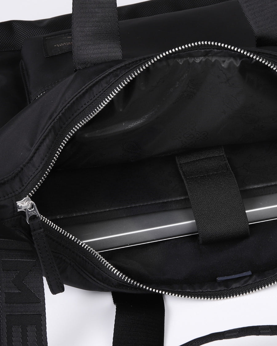 zimego crossbody laptop bag black product detail view image