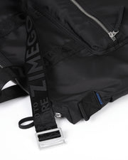 zimego crossbody laptop bag black product detail view image