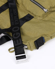 zimego crossbody laptop bag olive product detail view image