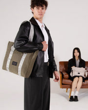 zimego adjustable the tote bag dark olive product detail view image