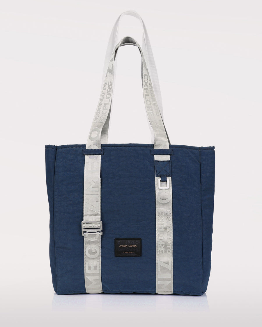 zimego adjustable the tote bag navy product detail view image