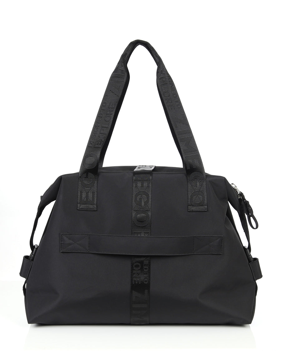 zimego weekender duffle bag black product detail view image