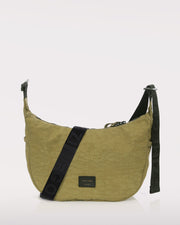 zimego crossbody crescent bag olive product detail view image