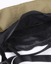 zimego crossbody crescent bag olive black product detail view image