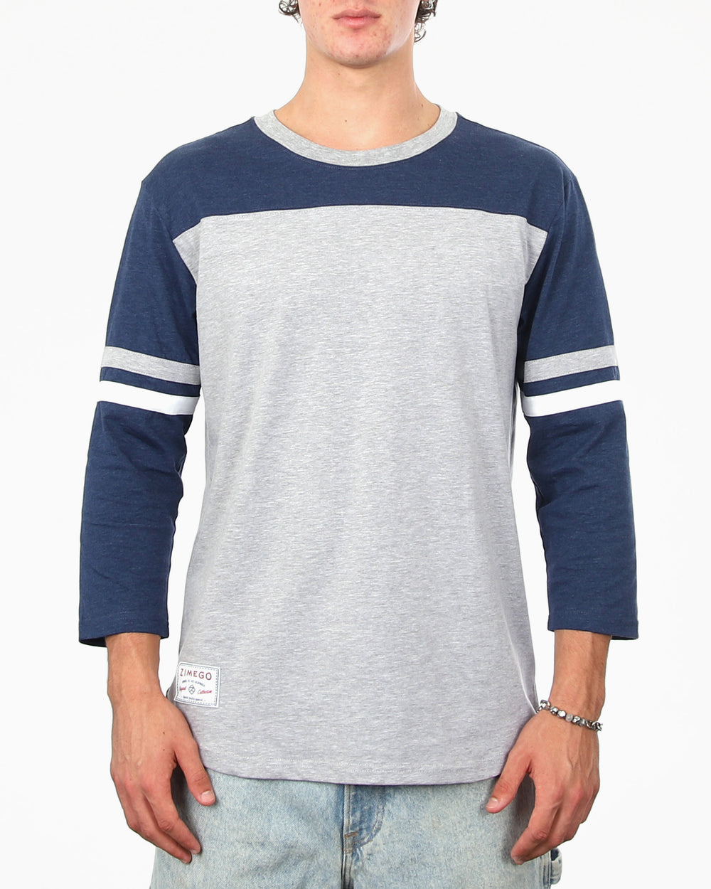 Heather Grey / Navy