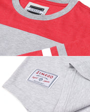 Contrast 3/4 Sleeve Stretch Casual Baseball Crew Neck T-Shirts