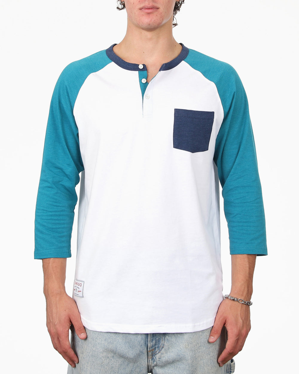 White / Teal