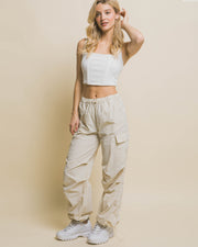 LOOSE FIT PARACHUTE CARGO PANTS