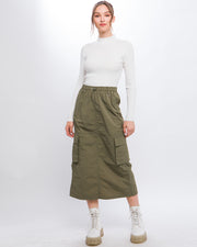 SIDE POCKET CARGO SKIRT