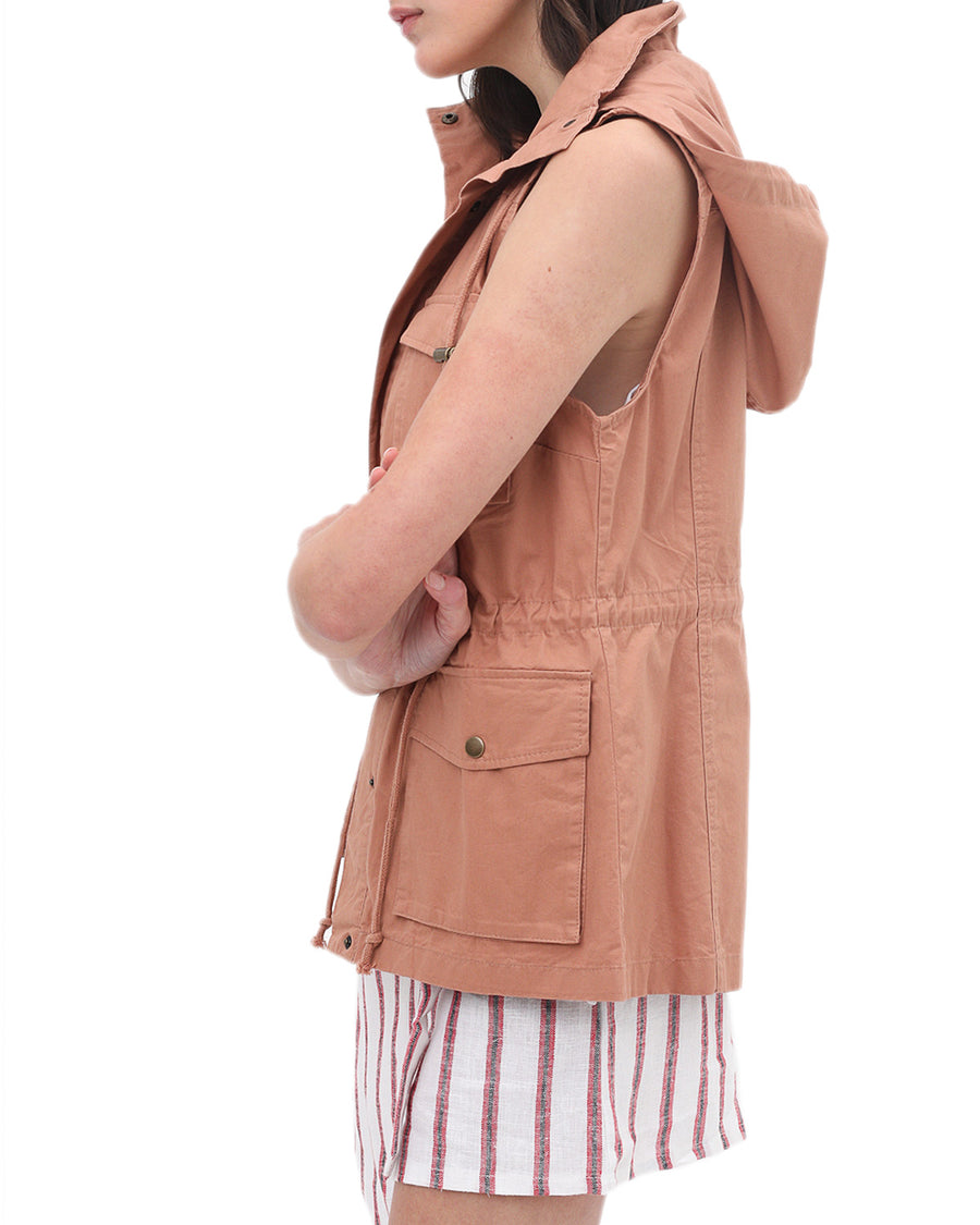 SLEEVELESS SAFARI VEST JACKET