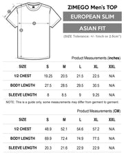 ZIMEGO Camisetas gráficas para hombre - Urban Hip Hop Streetwear Hipster Camisetas para hombres 