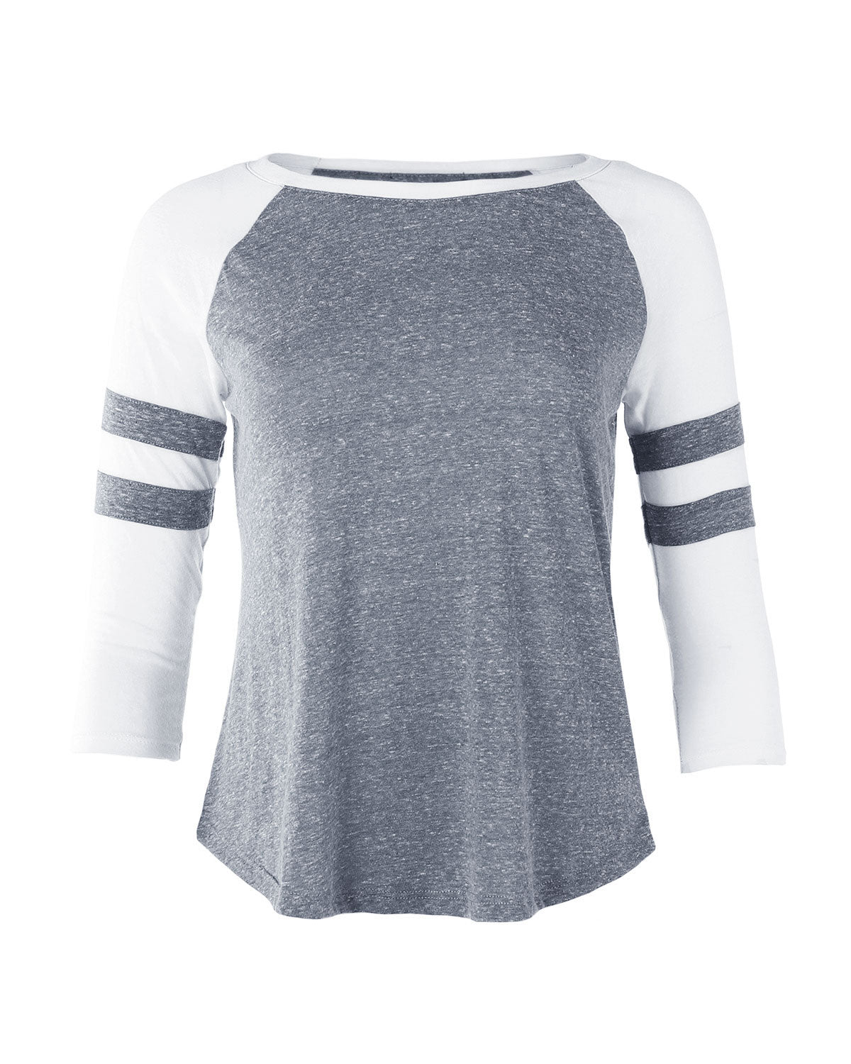 Colorblock 3/4 Sleeve Cotton Baseball T-Shirt