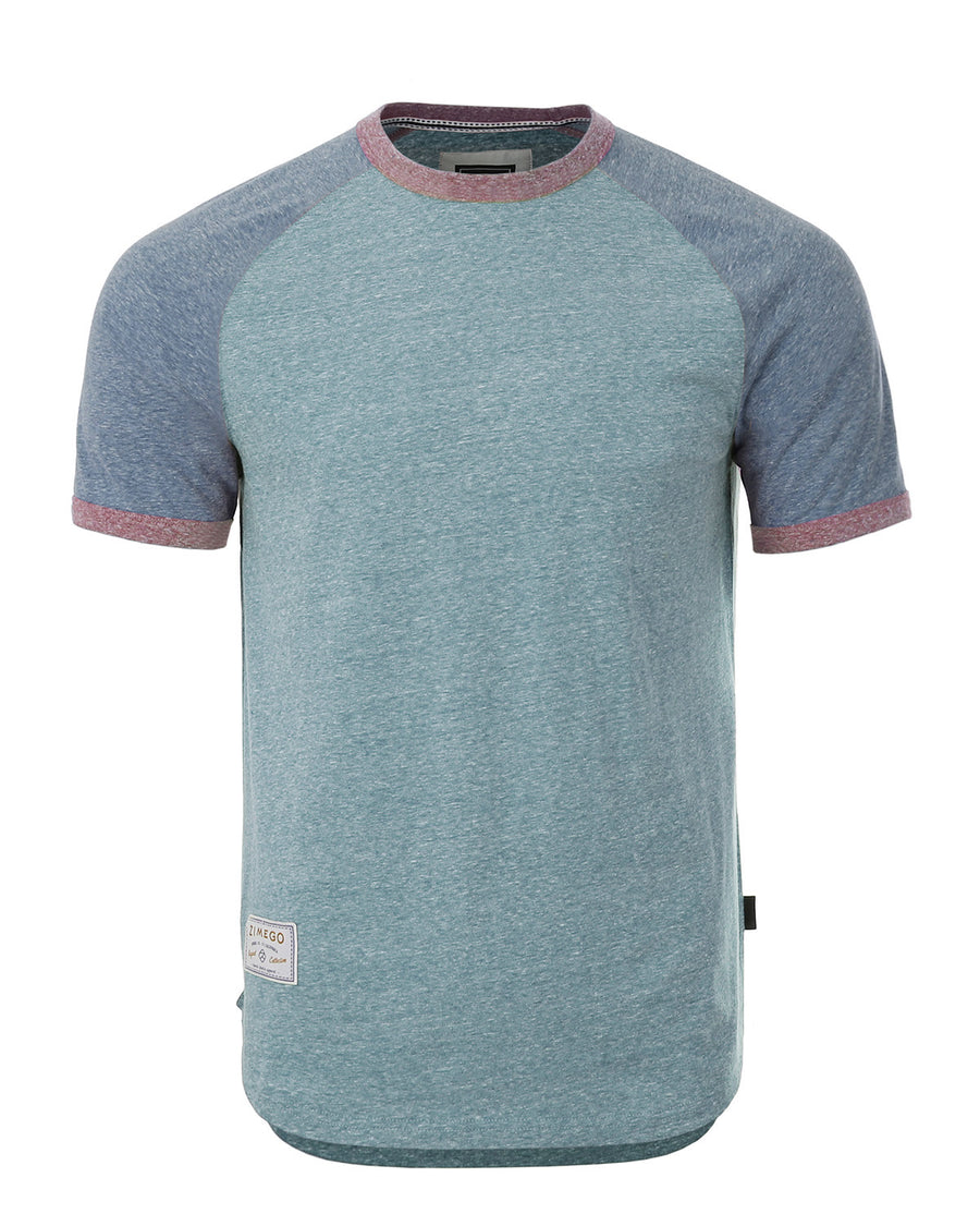 ZIMEGO Mens Ringer Tees